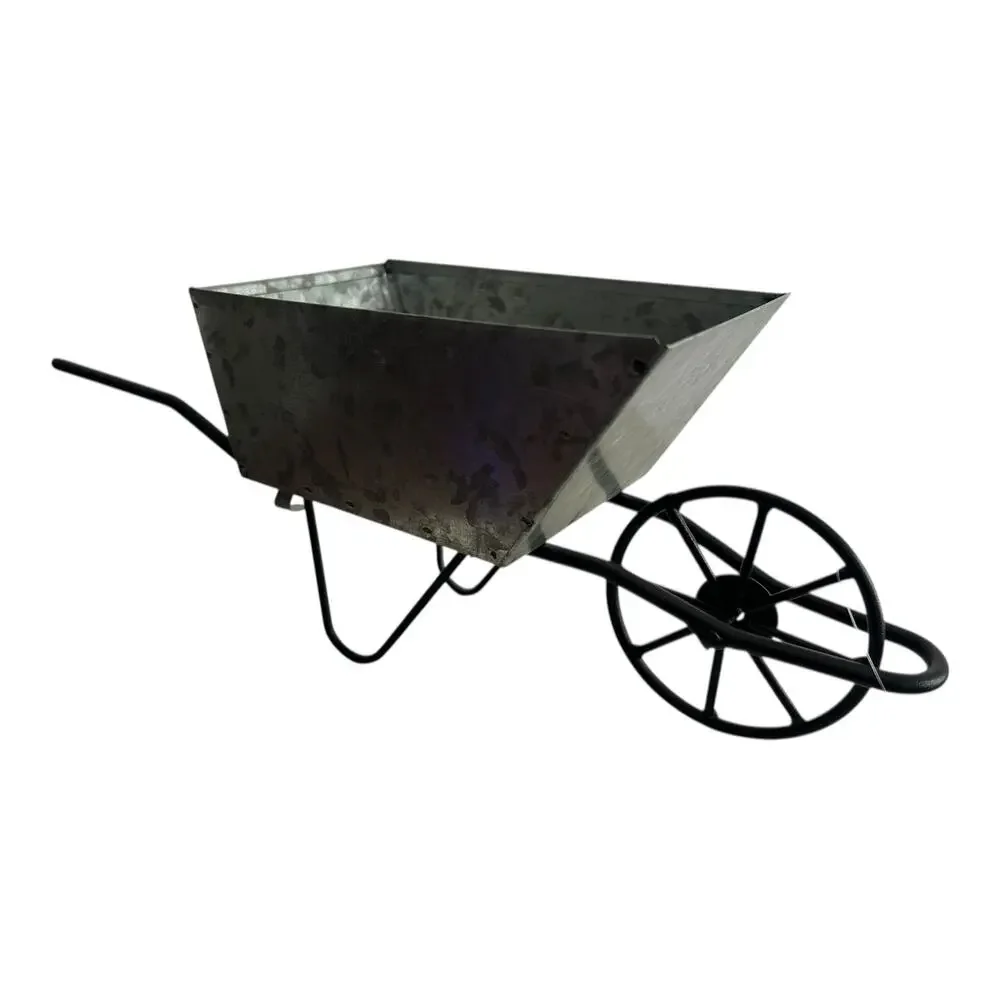 Sonoma Farmhouse Retreat Metal Wheelbarrow Decor Accent NWT